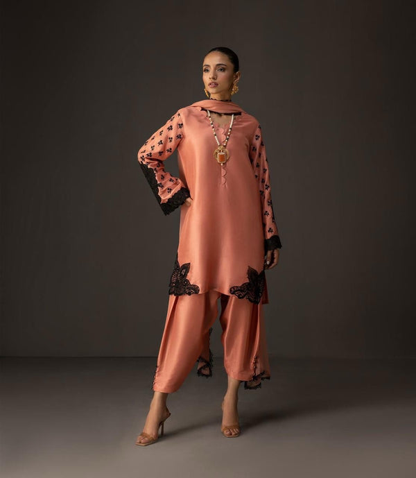 DIGITAL PRINT 3PC SILK UNSTITCHED SUIT 006