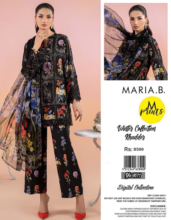 MARIA B KHADDAR 3PC DIGITAL PRINT