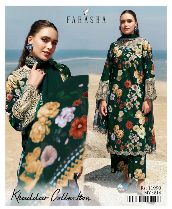 FARASHA KHADDAR 3PC DIGITAL PRINT