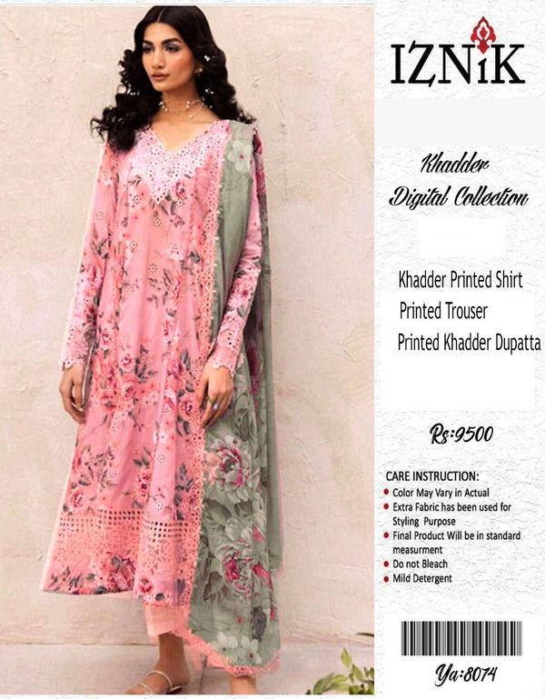 IZNIK KHADDAR 3PC DIGITAL PRINT
