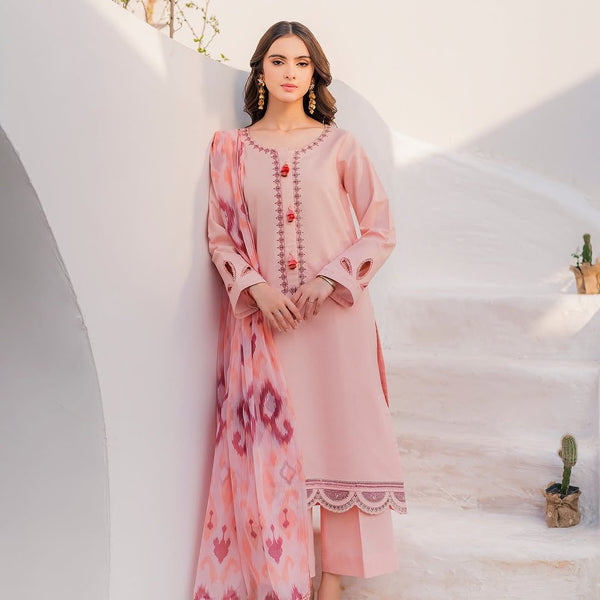 ETHNIC DHANAK 3PC EMBROIDERED