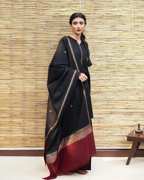 DYOT DHANAK 3PC EMBROIDERED