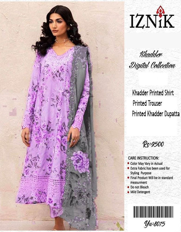 IZNIK KHADDAR 3PC DIGITAL PRINT