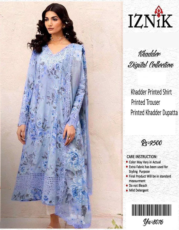 IZNIK KHADDAR 3PC DIGITAL PRINT