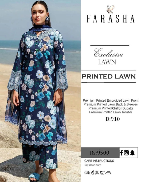 FARASHA KHADDAR 3PC DIGITAL PRINT