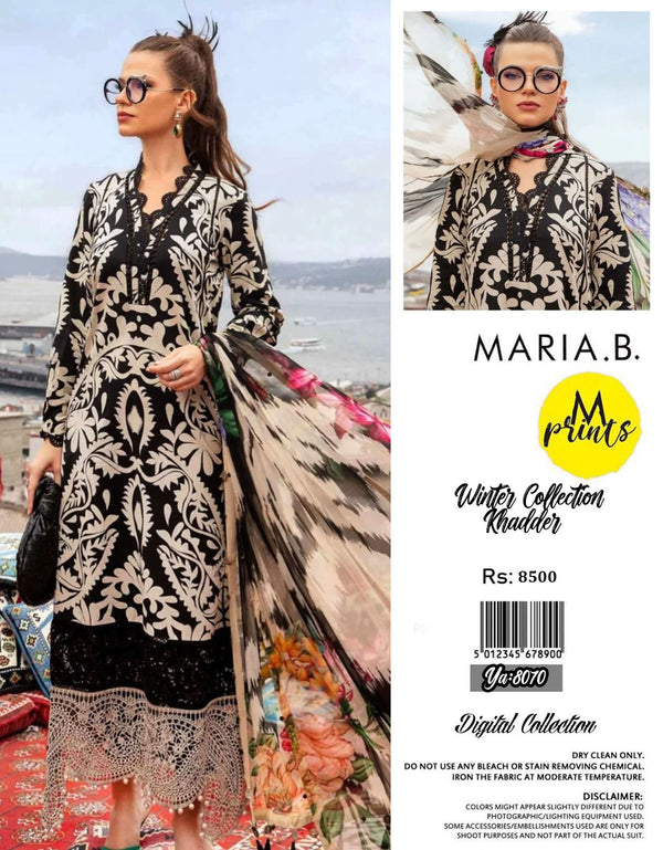 MARIA B KHADDAR 3PC DIGITAL PRINT